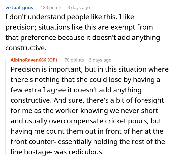Karen Insists Pet Store Worker Must Count Each Live Cricket, They Maliciously Comply And She Ends Up Leaving The Store Embarrassed Karen Insists Pet Store Worker Must Count Each Live Cricket, They Maliciously Comply And She Ends Up Leaving The Store Embarrassed