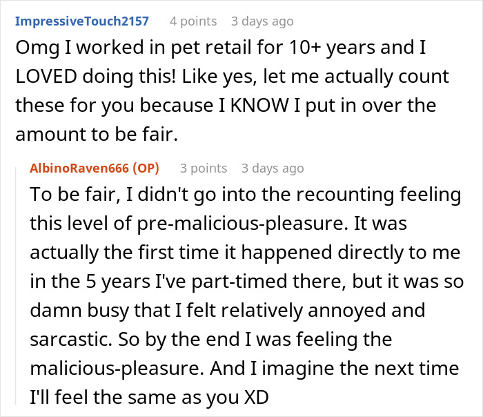 Karen Insists Pet Store Worker Must Count Each Live Cricket, They Maliciously Comply And She Ends Up Leaving The Store Embarrassed Karen Insists Pet Store Worker Must Count Each Live Cricket, They Maliciously Comply And She Ends Up Leaving The Store Embarrassed