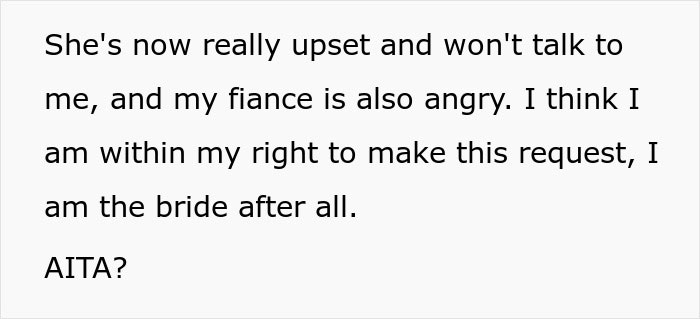 “I Am The Bride After All”: Woman Doesn’t Want Fiancé’s Grandma At Her Wedding, Starts A Drama “I Am The Bride After All”: Woman Doesn’t Want Fiancé’s Grandma At Her Wedding, Starts A Drama