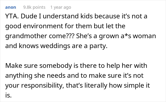 “I Am The Bride After All”: Woman Doesn’t Want Fiancé’s Grandma At Her Wedding, Starts A Drama “I Am The Bride After All”: Woman Doesn’t Want Fiancé’s Grandma At Her Wedding, Starts A Drama