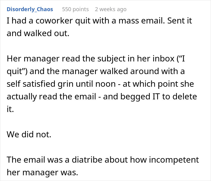 Employee Quits Their Job, Sends Out An Email That Others Call The &ldquo;Sacred Text&rdquo;