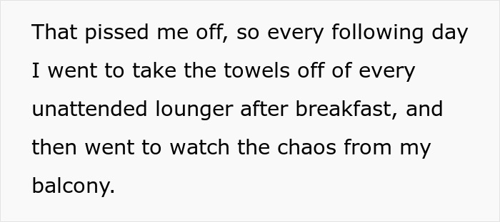 Woman Watches Chaos Ensue After Taking Towels Off Every Lounge Chair In Petty Revenge Woman Watches Chaos Ensue After Taking Towels Off Every Lounge Chair In Petty Revenge