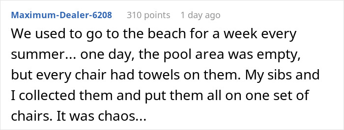 Woman Watches Chaos Ensue After Taking Towels Off Every Lounge Chair In Petty Revenge Woman Watches Chaos Ensue After Taking Towels Off Every Lounge Chair In Petty Revenge