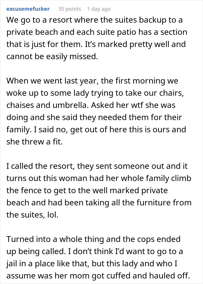 Woman Watches Chaos Ensue After Taking Towels Off Every Lounge Chair In Petty Revenge Woman Watches Chaos Ensue After Taking Towels Off Every Lounge Chair In Petty Revenge