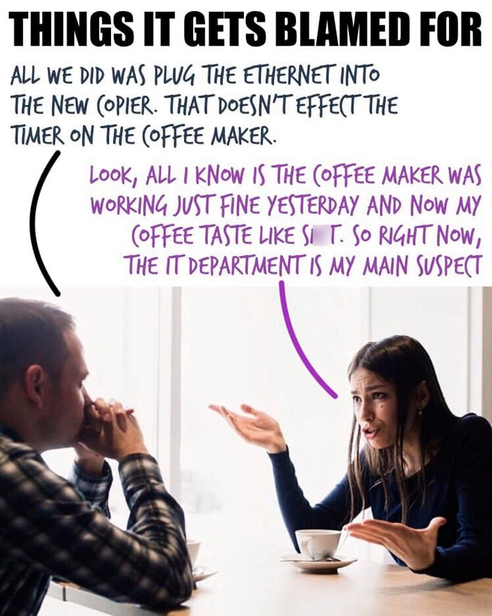 30 Of The Funniest Posts From The ‘IT Humor And Memes’ Facebook Group (New Pics) 30 Of The Funniest Posts From The ‘IT Humor And Memes’ Facebook Group (New Pics)