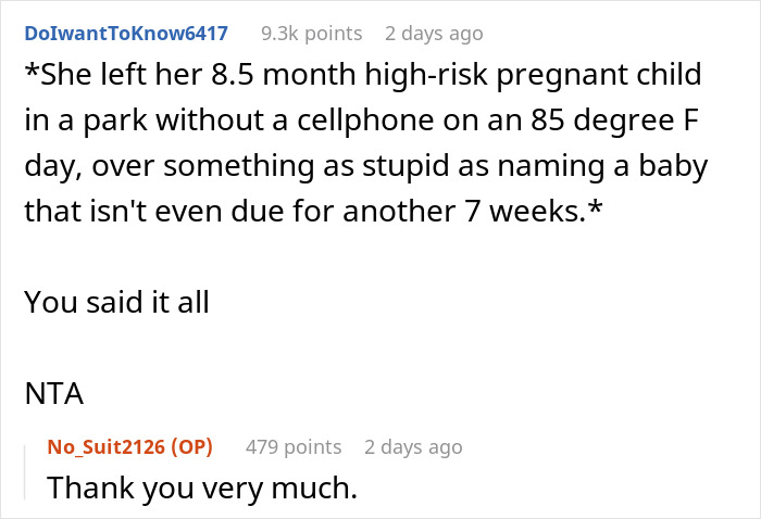 “She Was Still Gone”: Mom Leaves 8.5-Month High-Risk Pregnant Daughter In The Park After She Mentioned Changing The Baby’s Name “She Was Still Gone”: Mom Leaves 8.5-Month High-Risk Pregnant Daughter In The Park After She Mentioned Changing The Baby’s Name