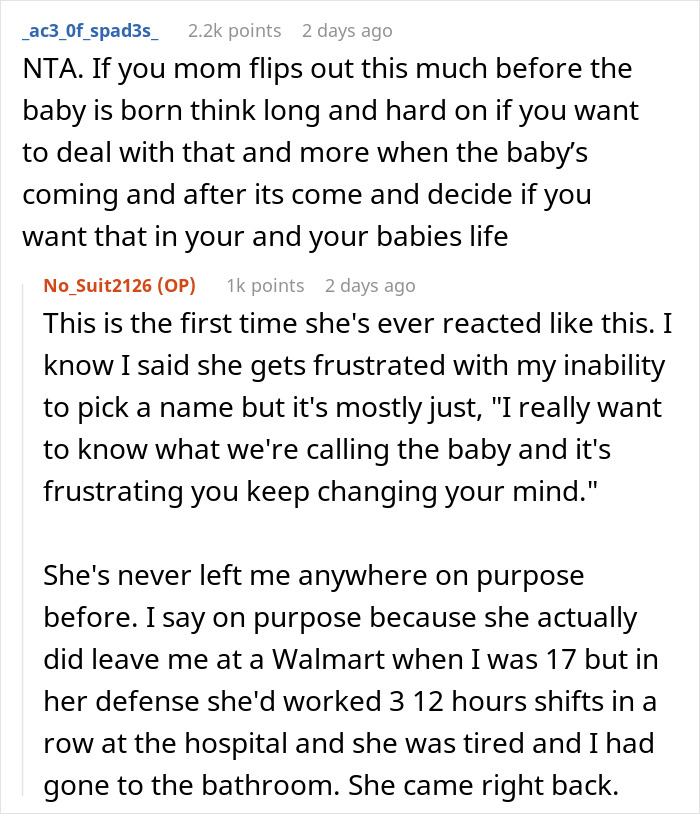 “She Was Still Gone”: Mom Leaves 8.5-Month High-Risk Pregnant Daughter In The Park After She Mentioned Changing The Baby’s Name “She Was Still Gone”: Mom Leaves 8.5-Month High-Risk Pregnant Daughter In The Park After She Mentioned Changing The Baby’s Name