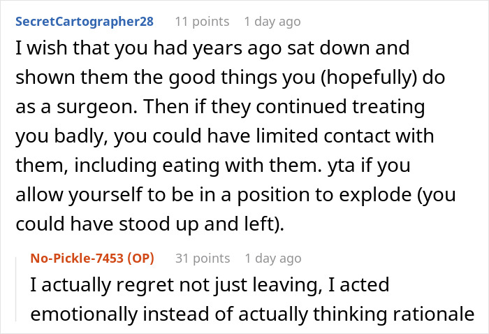 Plastic Surgeon Has Enough Of Aunt Bashing Her Profession And Idolizing Her Nurse Daughter, Viciously Mocks Both Of Them Plastic Surgeon Has Enough Of Aunt Bashing Her Profession And Idolizing Her Nurse Daughter, Viciously Mocks Both Of Them