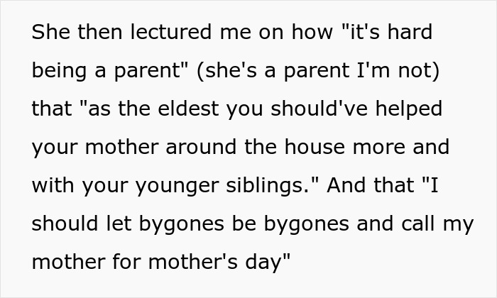 Friend Thinks Woman’s Abusive Mother Can Be Excused Because “It’s Hard Being A Parent,” So She Compares Her To Her Ex To Open Her Eyes Friend Thinks Woman’s Abusive Mother Can Be Excused Because “It’s Hard Being A Parent,” So She Compares Her To Her Ex To Open Her Eyes