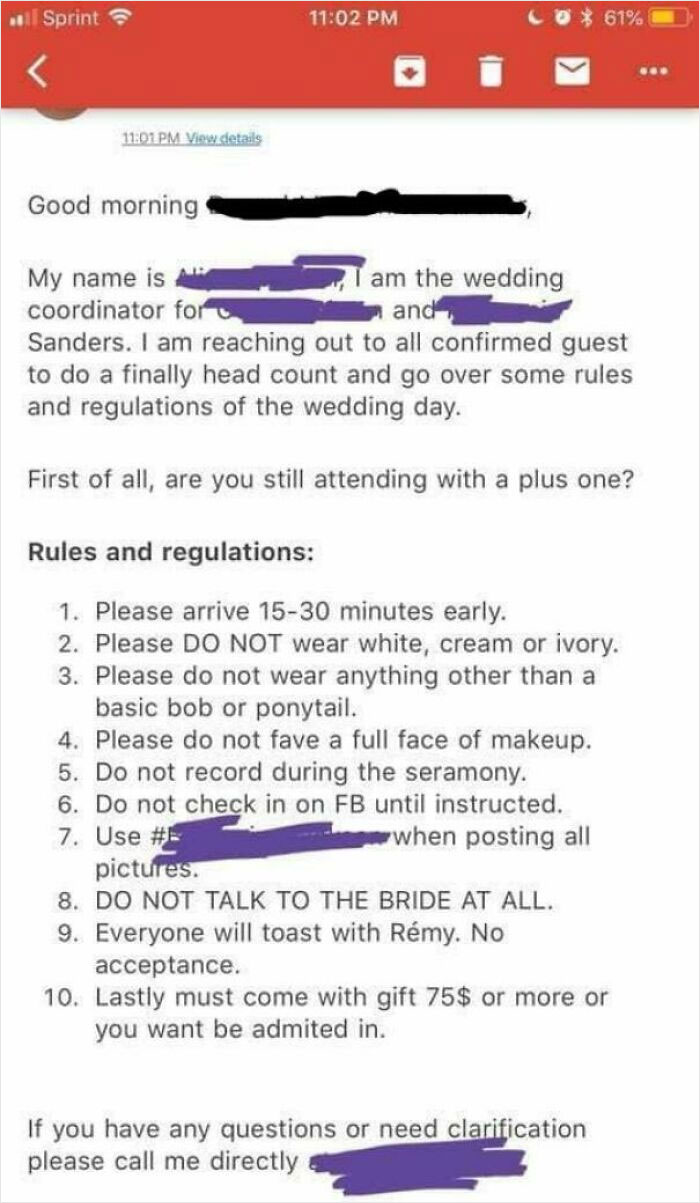 40 Delusional Brides And Grooms Who Thought Getting Married Earned Them Special Treatment 40 Delusional Brides And Grooms Who Thought Getting Married Earned Them Special Treatment