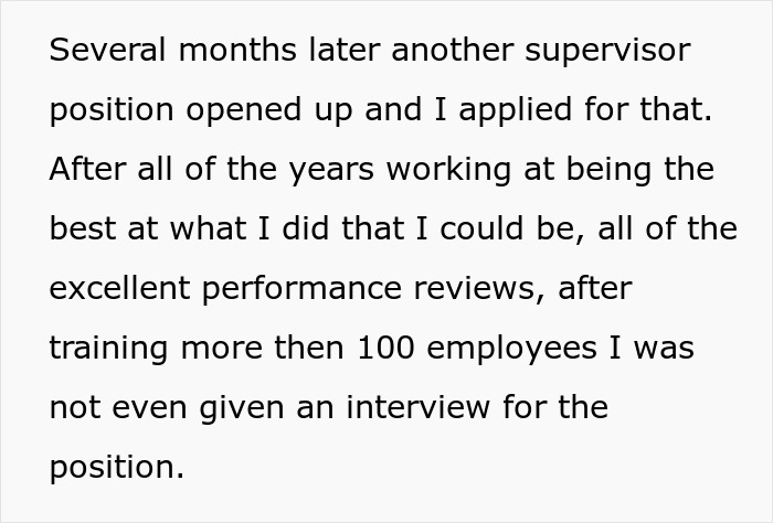 “They Refused To Believe I Had Left”: Person Quits Their Job After The Guy They Trained Gets Promoted Instead Of Them “They Refused To Believe I Had Left”: Person Quits Their Job After The Guy They Trained Gets Promoted Instead Of Them