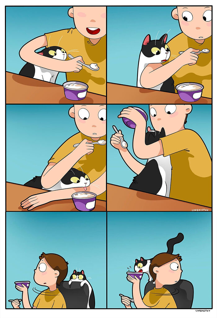 The Daily Realities Of Living With A Cat, Perfectly Captured By This Artist (40 New Pics) The Daily Realities Of Living With A Cat, Perfectly Captured By This Artist (40 New Pics)