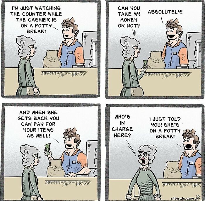 40 Humorous Comics That Retail Workers And Regular People Will Probably Relate To, By Stephen Beals (New Pics) 40 Humorous Comics That Retail Workers And Regular People Will Probably Relate To, By Stephen Beals (New Pics)