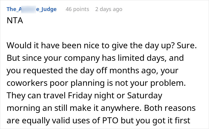 &#8220;I Honestly Don&#8217;t Really Care&#8221;: Person Refuses To Give Up Their Day Off To Play A Video Game