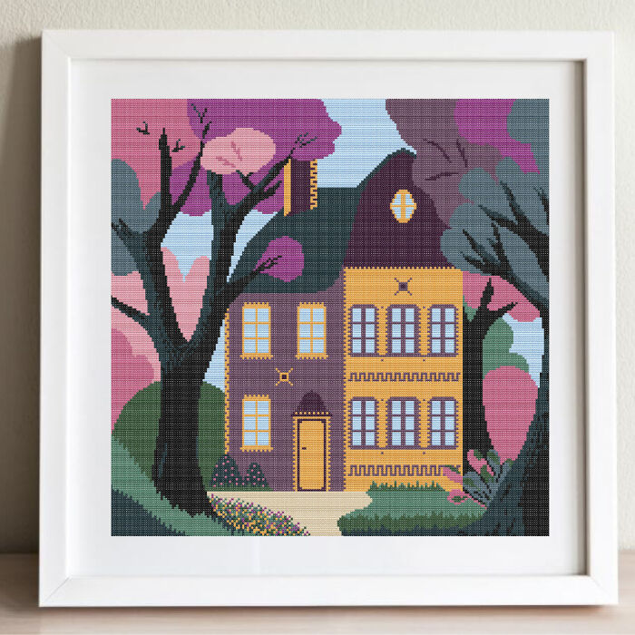 15 Simple Cross-Stitch Patterns Of Various Landscapes
