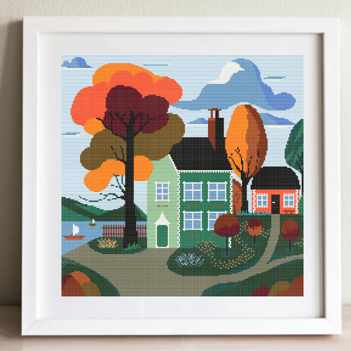 15 Simple Cross-Stitch Patterns Of Various Landscapes 15 Simple Cross-Stitch Patterns Of Various Landscapes