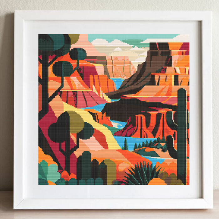 15 Simple Cross-Stitch Patterns Of Various Landscapes