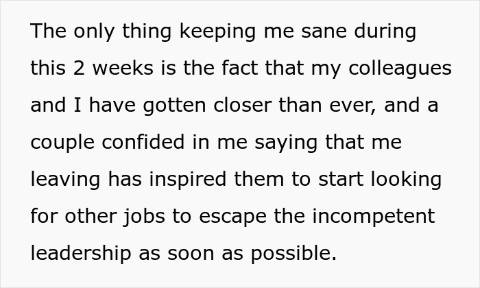 “Everything Is Urgent And Panicked”: Man Puts In 2-Week Notice, Toxic Management Puts Months Of Work On His Desk Instead