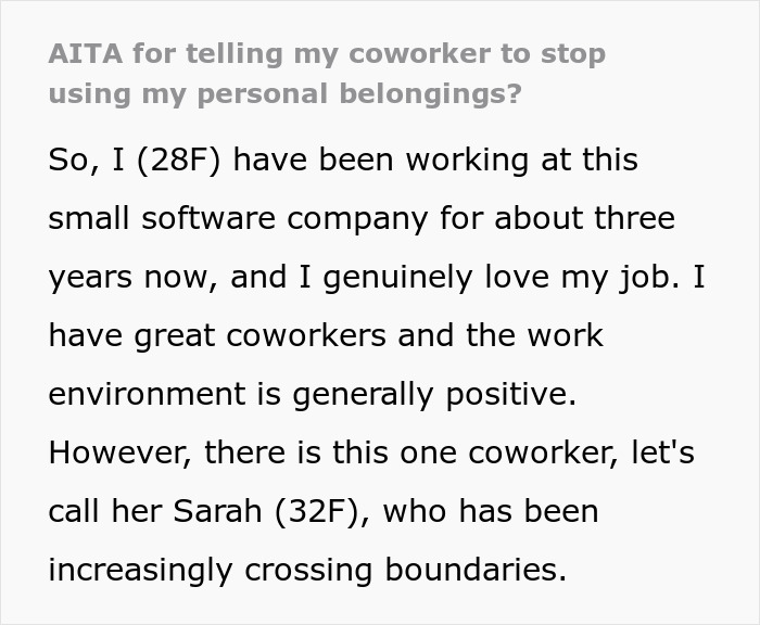 “[It’s] Disrespectful And A Violation Of Privacy”: Extremely-Intrusive Coworker Is Scolded By A Woman In Front Of The Entire Office