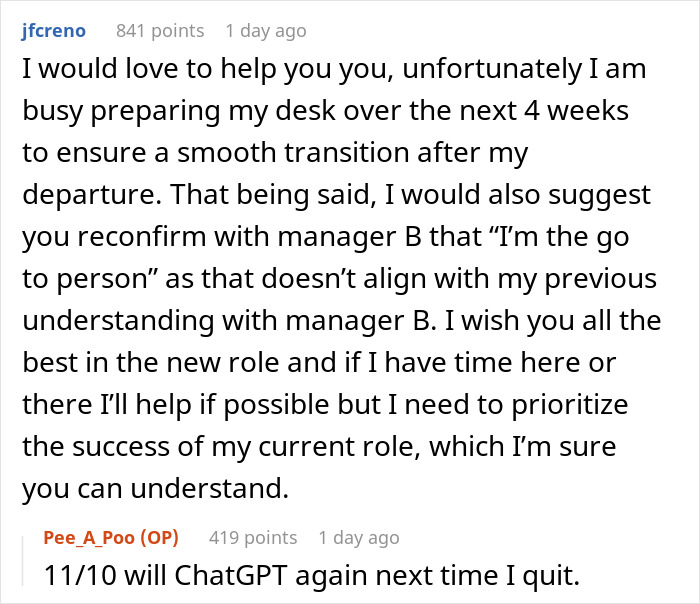 “The Guy Who Got The Job I Wanted Reached Out To Me For Help With His Job” “The Guy Who Got The Job I Wanted Reached Out To Me For Help With His Job”
