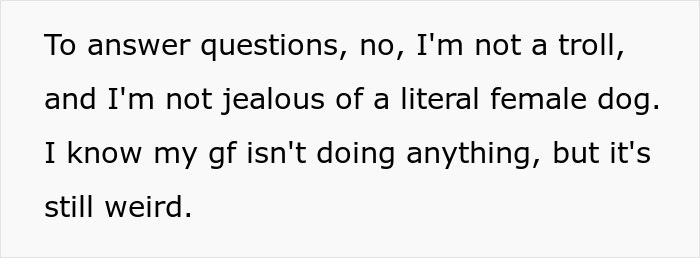 &ldquo;[Am I The Jerk] For Being Uncomfortable With My GF Being Naked Around Her Dog?&rdquo;