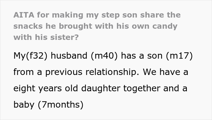 “He Was Upset”: Stepmother Takes Heat Online For Making 17 Y.O. Share The Candy He Bought For Himself With Little Half-Sister