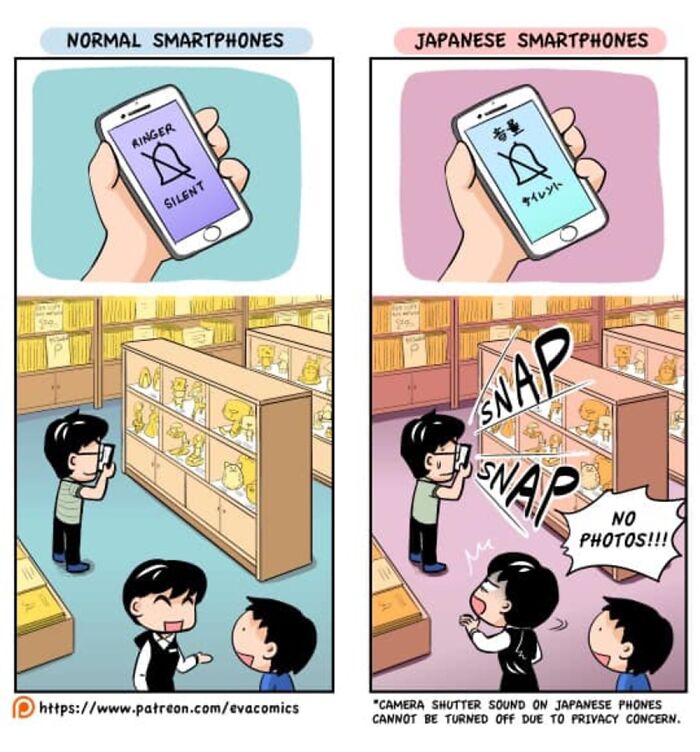 35 Everyday Things That Differ From Japan Vs. Other Countries As Portrayed By This Comic Artist 35 Everyday Things That Differ From Japan Vs. Other Countries As Portrayed By This Comic Artist