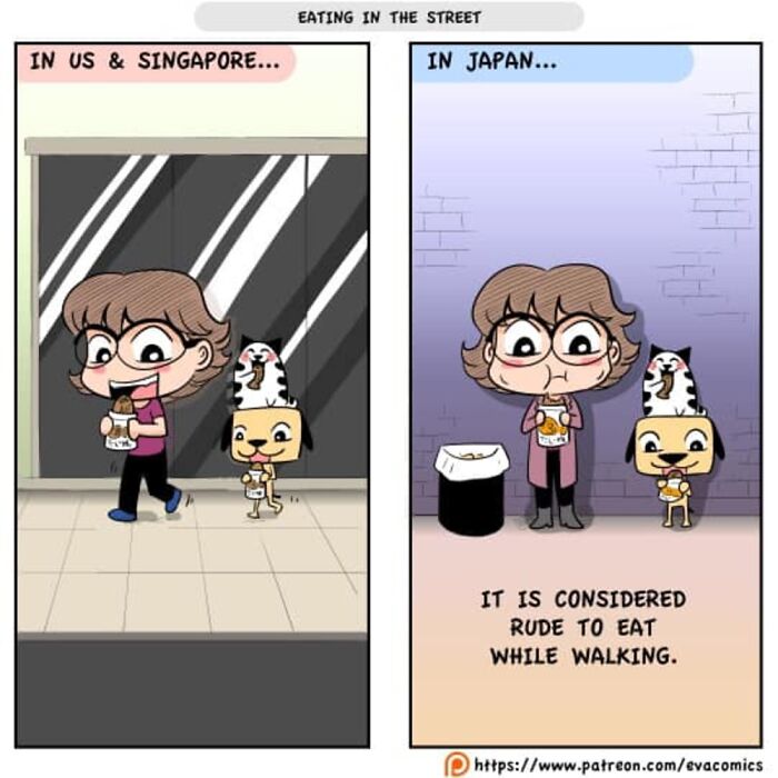 35 Everyday Things That Differ From Japan Vs. Other Countries As Portrayed By This Comic Artist 35 Everyday Things That Differ From Japan Vs. Other Countries As Portrayed By This Comic Artist