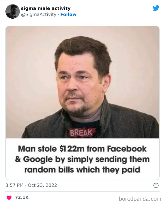 50 Examples Of “Sigma Males” Shared By This Twitter Account 50 Examples Of “Sigma Males” Shared By This Twitter Account