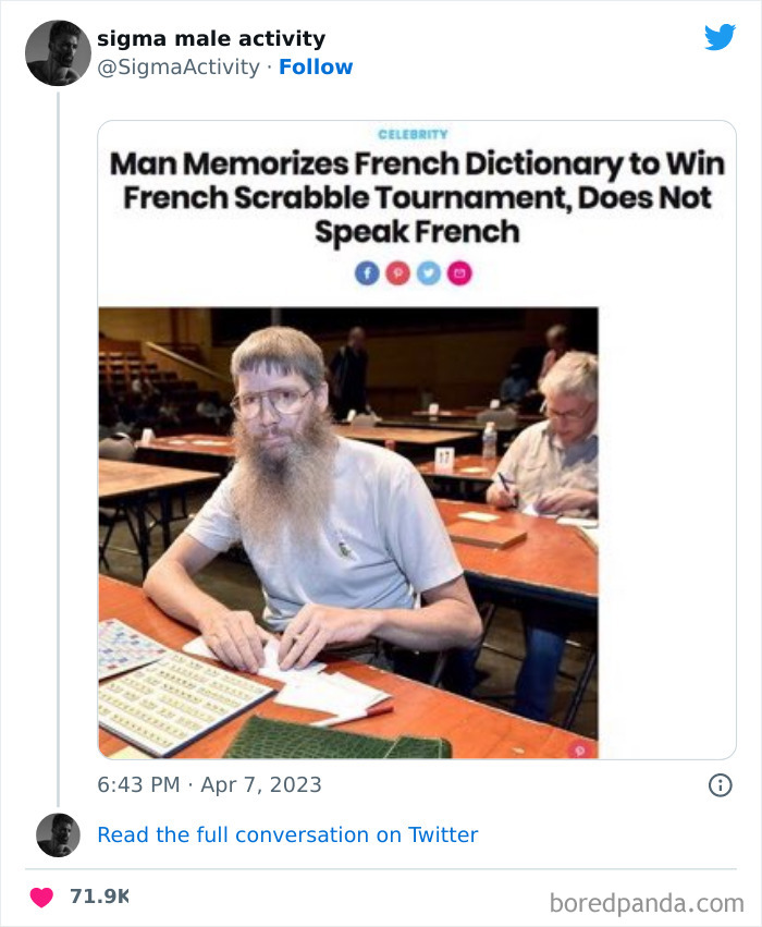 50 Examples Of “Sigma Males” Shared By This Twitter Account 50 Examples Of “Sigma Males” Shared By This Twitter Account