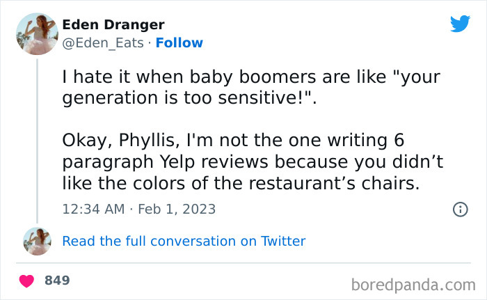 30 Tweets By Millennials And Gen Z Telling Boomers What They Really Think 30 Tweets By Millennials And Gen Z Telling Boomers What They Really Think