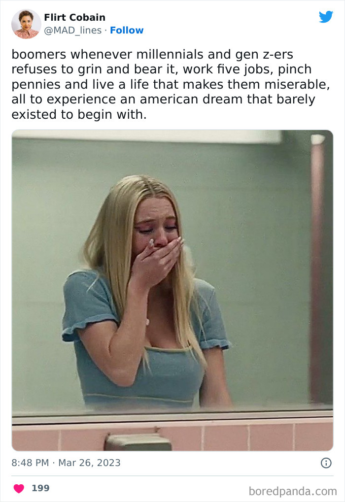 30 Tweets By Millennials And Gen Z Telling Boomers What They Really Think 30 Tweets By Millennials And Gen Z Telling Boomers What They Really Think