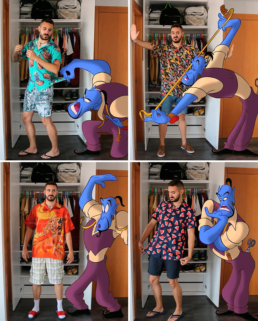 Guy Proves There’s No Limit To Creativity By Photoshopping Classic Disney Characters Into His Everyday Life (21 New Pics) Guy Proves There’s No Limit To Creativity By Photoshopping Classic Disney Characters Into His Everyday Life (21 New Pics)