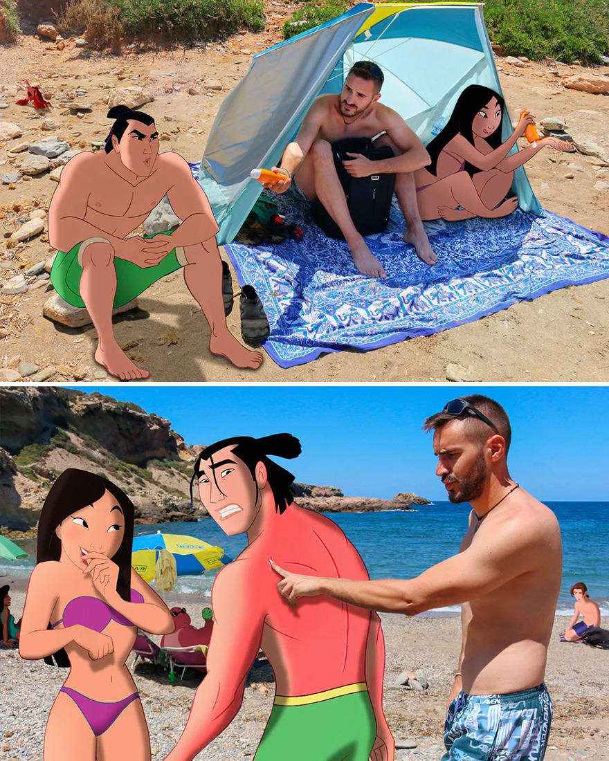 Guy Proves There’s No Limit To Creativity By Photoshopping Classic Disney Characters Into His Everyday Life (21 New Pics) Guy Proves There’s No Limit To Creativity By Photoshopping Classic Disney Characters Into His Everyday Life (21 New Pics)