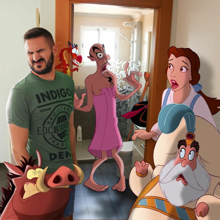 Guy Proves There’s No Limit To Creativity By Photoshopping Classic Disney Characters Into His Everyday Life (21 New Pics) Guy Proves There’s No Limit To Creativity By Photoshopping Classic Disney Characters Into His Everyday Life (21 New Pics)