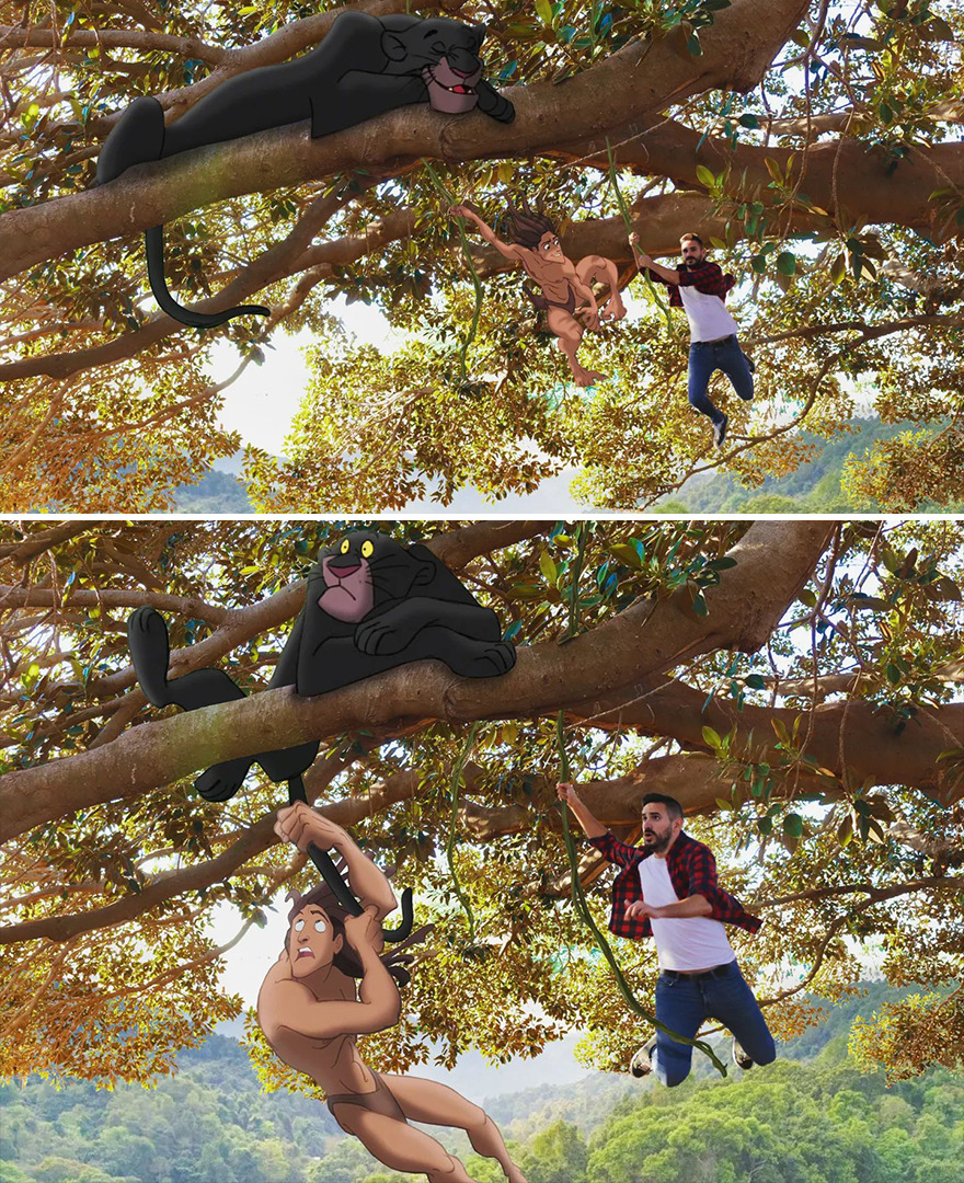 Guy Proves There’s No Limit To Creativity By Photoshopping Classic Disney Characters Into His Everyday Life (21 New Pics) Guy Proves There’s No Limit To Creativity By Photoshopping Classic Disney Characters Into His Everyday Life (21 New Pics)