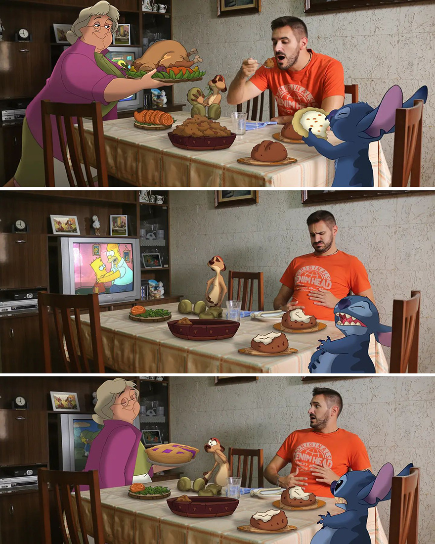 Guy Proves There’s No Limit To Creativity By Photoshopping Classic Disney Characters Into His Everyday Life (21 New Pics) Guy Proves There’s No Limit To Creativity By Photoshopping Classic Disney Characters Into His Everyday Life (21 New Pics)
