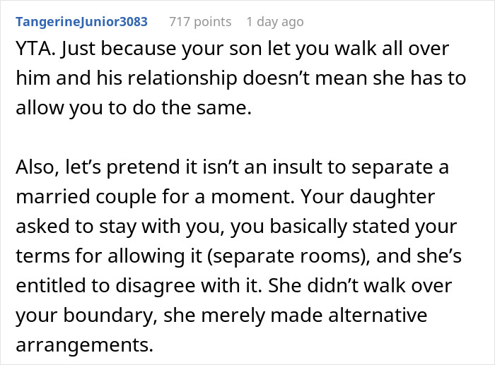 Woman Wonders If She Is A Jerk For Making Her Daughter Sleep Separately From Her Wife Woman Wonders If She Is A Jerk For Making Her Daughter Sleep Separately From Her Wife