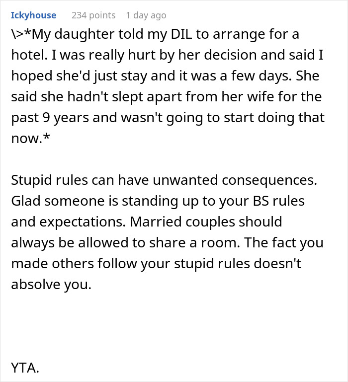 Woman Wonders If She Is A Jerk For Making Her Daughter Sleep Separately From Her Wife Woman Wonders If She Is A Jerk For Making Her Daughter Sleep Separately From Her Wife