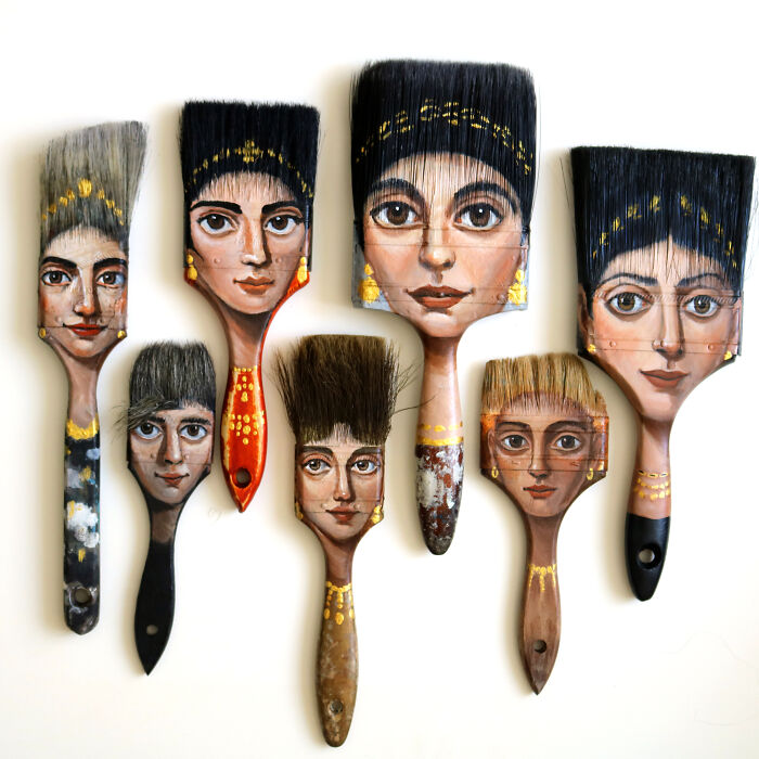 36 Old Everyday Objects Upcycled Into Artwork After I Paint Unique Faces Onto Them 36 Old Everyday Objects Upcycled Into Artwork After I Paint Unique Faces Onto Them