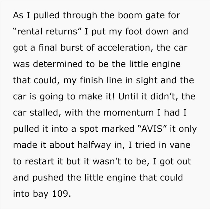 “Return The Car Empty. Done”: Guy Maliciously Complies With Car Rental’s Rules “Return The Car Empty. Done”: Guy Maliciously Complies With Car Rental’s Rules