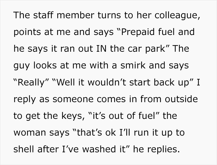 “Return The Car Empty. Done”: Guy Maliciously Complies With Car Rental’s Rules “Return The Car Empty. Done”: Guy Maliciously Complies With Car Rental’s Rules