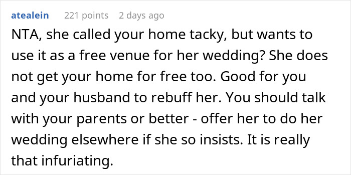 ‘Disney Adult’ Refuses To Meet Sister’s ‘Ridiculous’ Demand For The Wedding She’s Throwing At Her House For Free ‘Disney Adult’ Refuses To Meet Sister’s ‘Ridiculous’ Demand For The Wedding She’s Throwing At Her House For Free