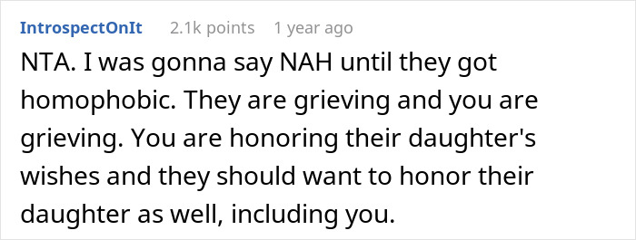 “[Am I The Jerk] For Ignoring What My Fianc&eacute;e’s Parents Wanted And Wore My Wedding Dress To Her Funeral?”