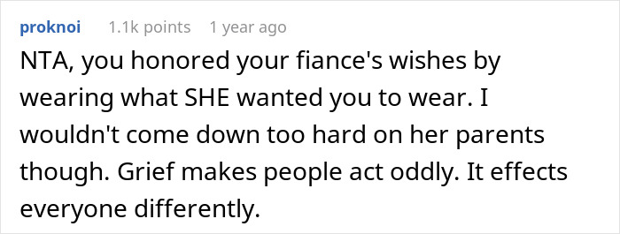 “[Am I The Jerk] For Ignoring What My Fianc&eacute;e’s Parents Wanted And Wore My Wedding Dress To Her Funeral?”