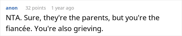 “[Am I The Jerk] For Ignoring What My Fianc&eacute;e’s Parents Wanted And Wore My Wedding Dress To Her Funeral?”