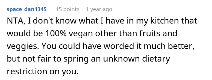 Woman Brings A Pal Over For Dinner Unannounced, Blasts Her Sibling When They Refuse To Accommodate Them By Cooking A Vegan Dish Woman Brings A Pal Over For Dinner Unannounced, Blasts Her Sibling When They Refuse To Accommodate Them By Cooking A Vegan Dish