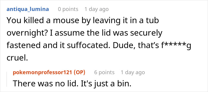 Maintenance Asks Tenant To Provide “Proof” Of Mouse Infestation By Bringing What They Catch To The Main Office, They Maliciously Comply