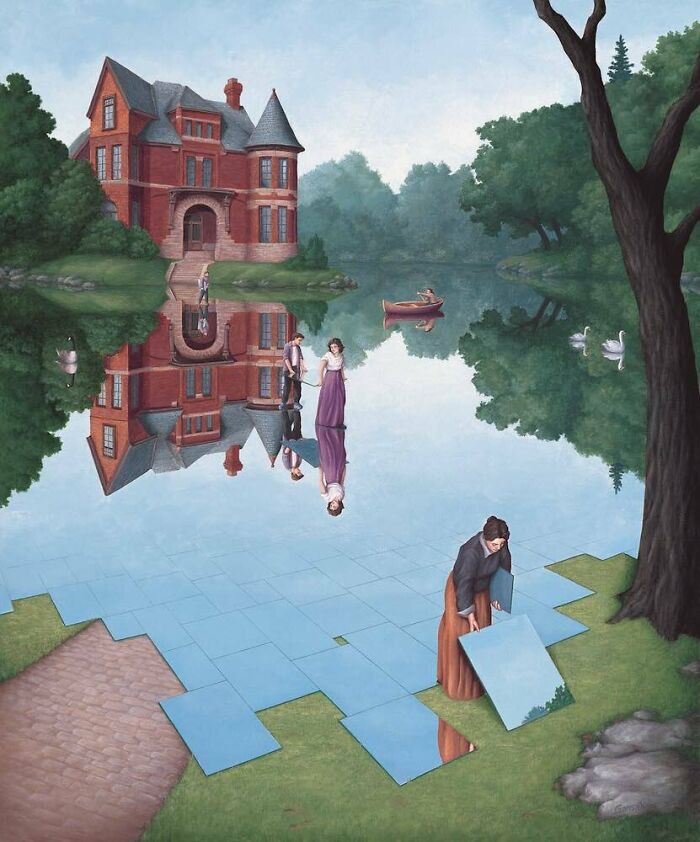 Mind-Twisting Optical Illusion Paintings By Rob Gonsalves (30 Pics) Mind-Twisting Optical Illusion Paintings By Rob Gonsalves (30 Pics)