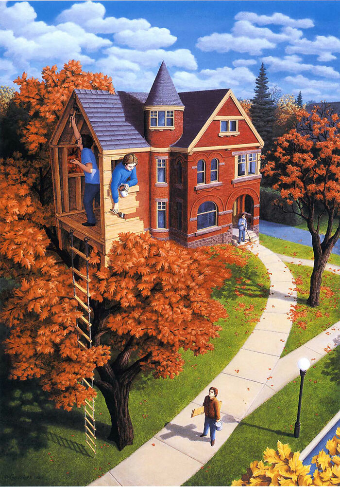 Mind-Twisting Optical Illusion Paintings By Rob Gonsalves (30 Pics) Mind-Twisting Optical Illusion Paintings By Rob Gonsalves (30 Pics)